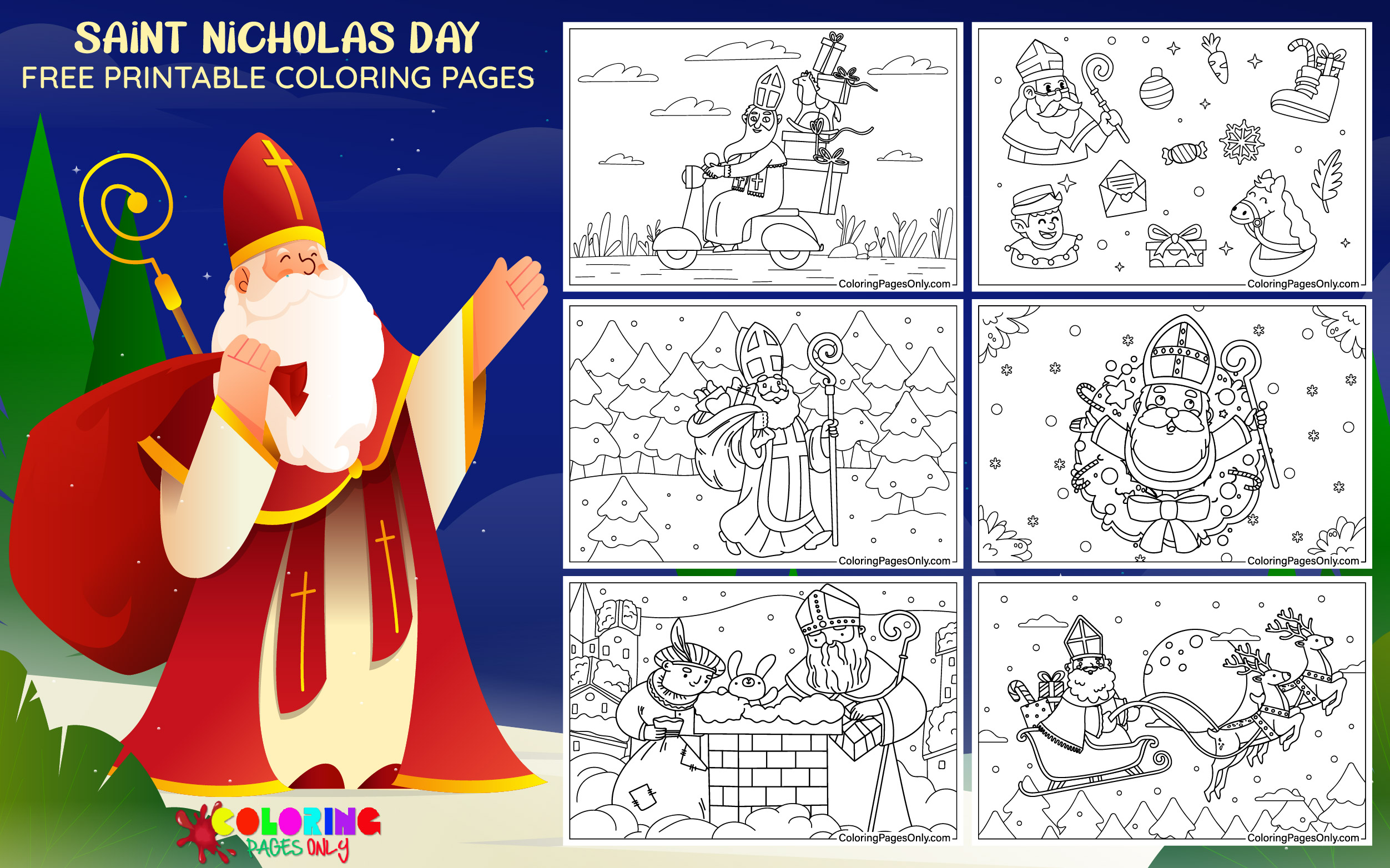 28 St Nicholas Day Coloring Pages for Kids Fun and Creative Activities