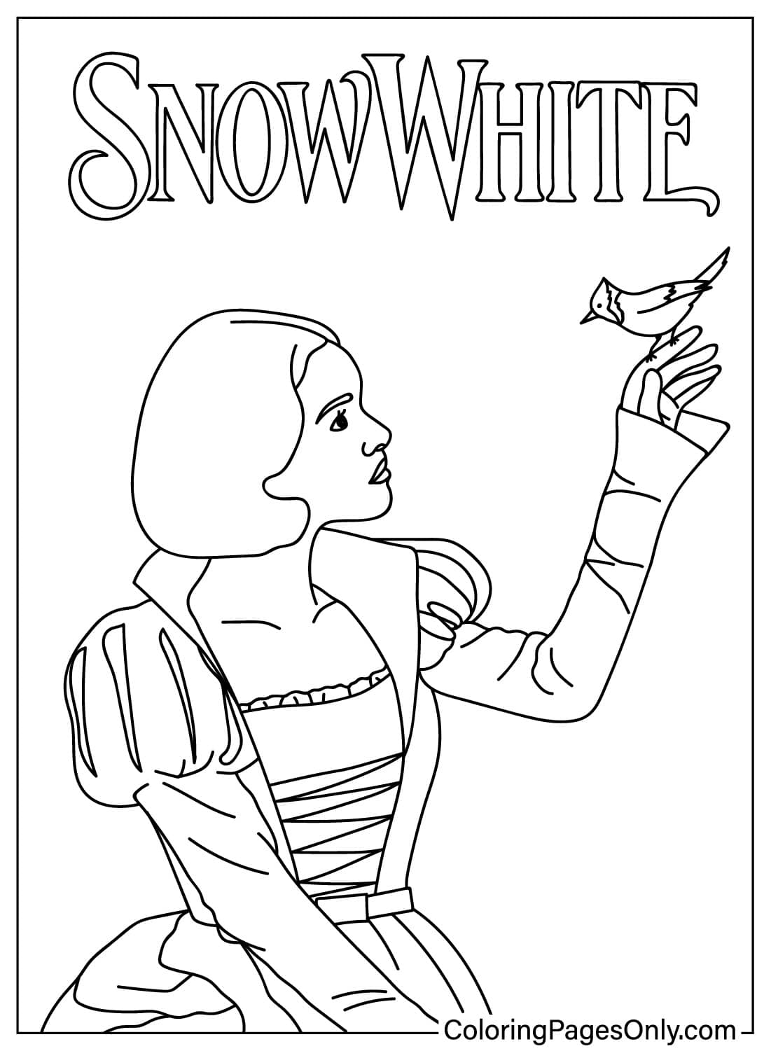 Snow White 2025 Free Printable Coloring Pages