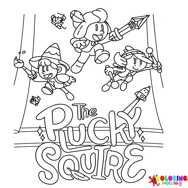 The Plucky Squire Coloring Pages