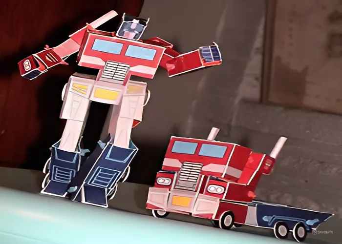 Turning 3D Transformer Papercrafts