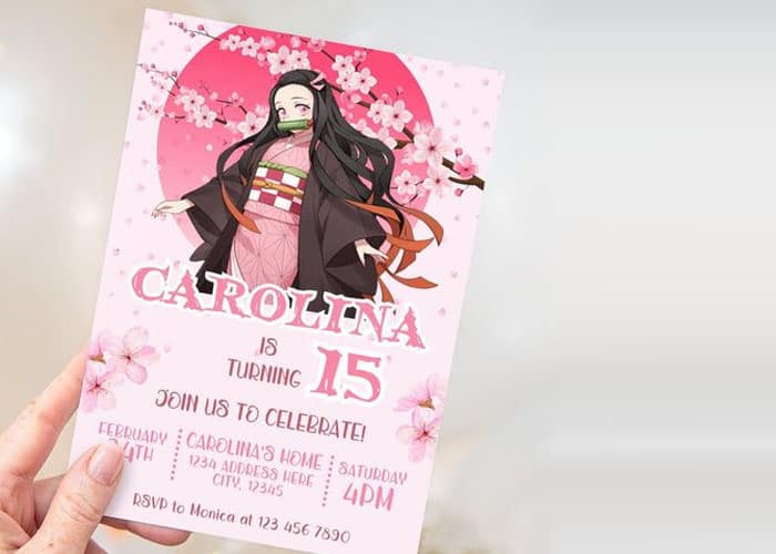 Unique Nezuko Greeting Cards