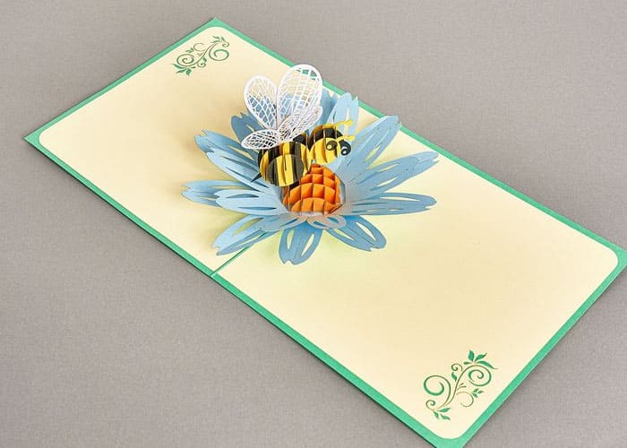 3D Bee Pop-Up Cards