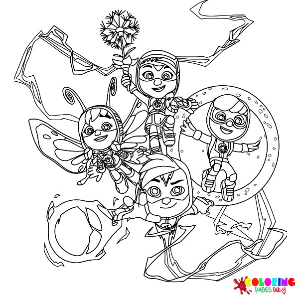 Action Pack Coloring Pages