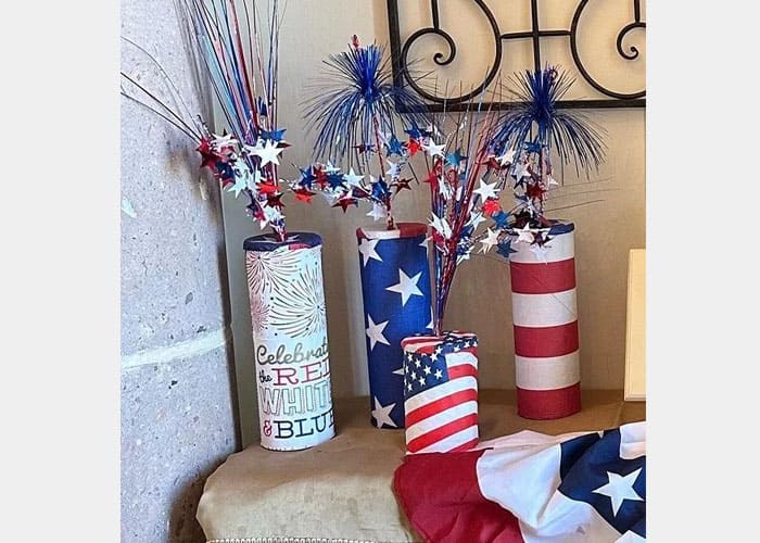 Create Fireworks Candle Holders