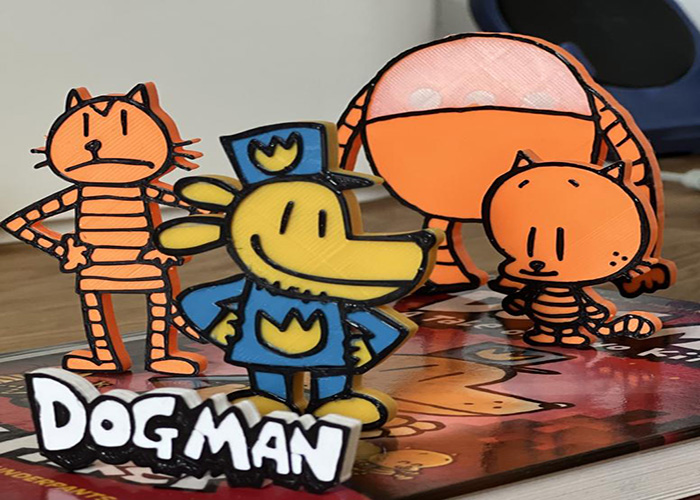 Creating Dog Man Paper Puppets