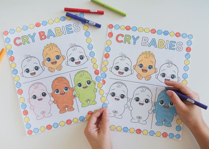 Cry Babies DIY Memory Game