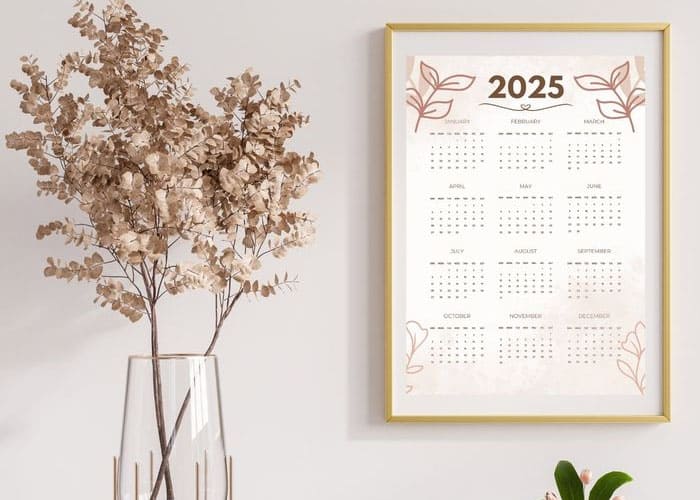 DIY Wall Calendar 2025