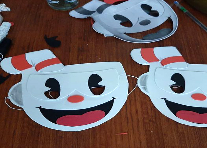 Designing Cuphead Masks