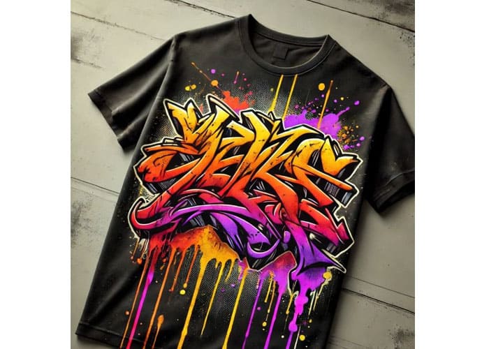 Designing Graffiti Art T-Shirt