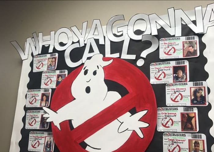 Ghostbusters Wanted Board