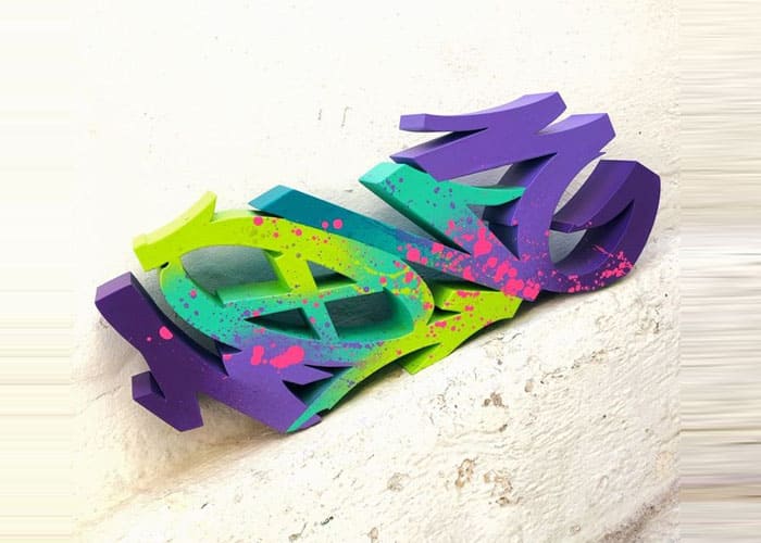 Making 3D Graffiti Models from Colorings