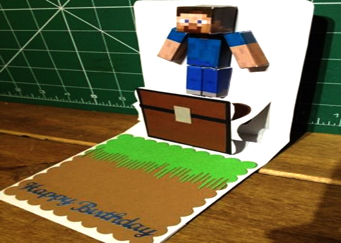 Making Minecraft Pop-Up Card