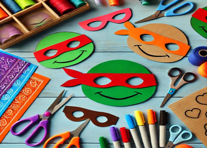 Making Ninja Turtle Masks