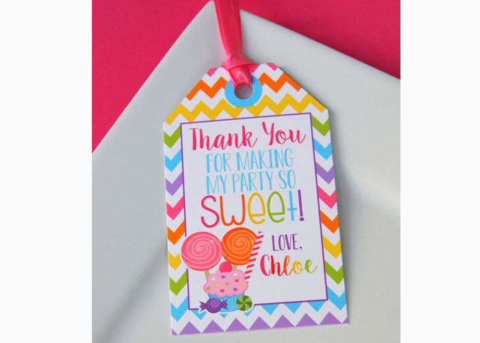 Making a Gift Tag with candyland images