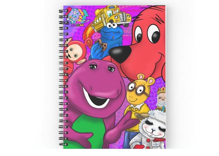 Personalized Barney Notebook