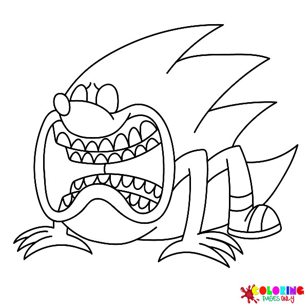 Shin Sonic Coloring Pages