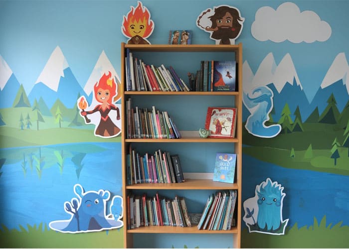 Transform a Bookshelf with Elemental Designs