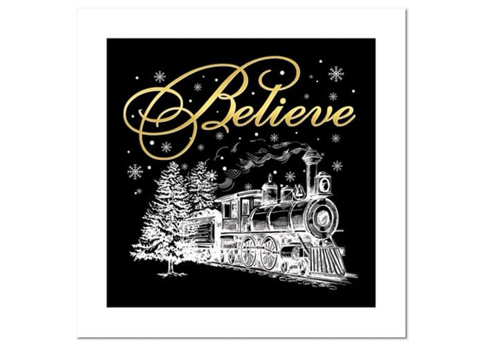 Wall Art for Christmas Decor with Polar Express images