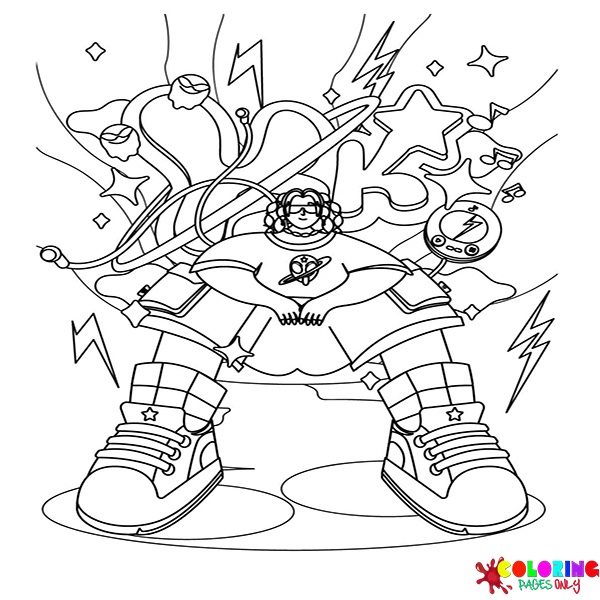 Y2K Coloring Pages