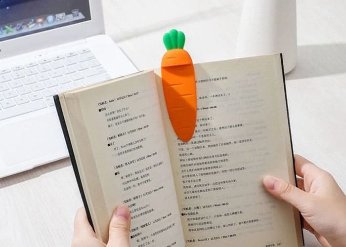 Carrot-Shaped Bookmarks