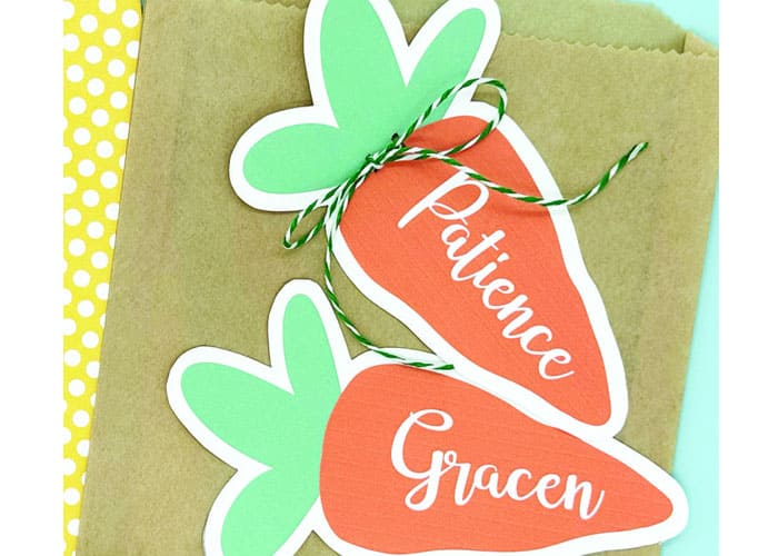 Carrot-Themed Gift Tags