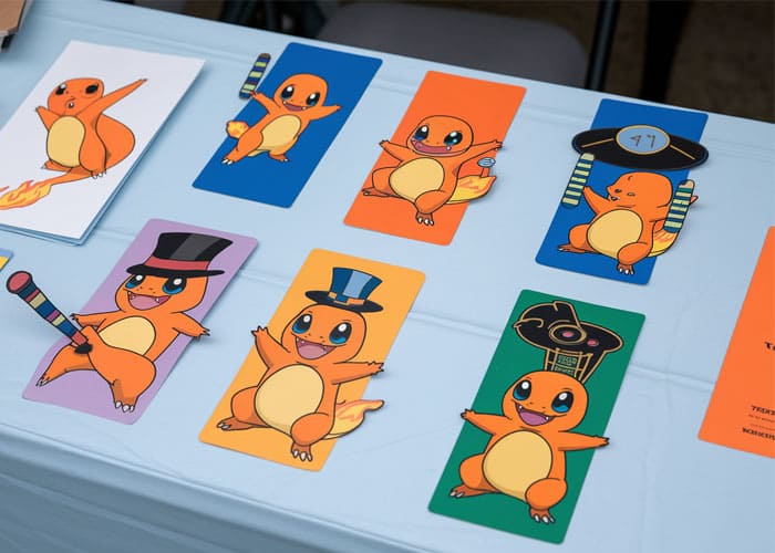 Charmander-Themed Bookmarks