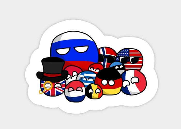 Countryball Stickers