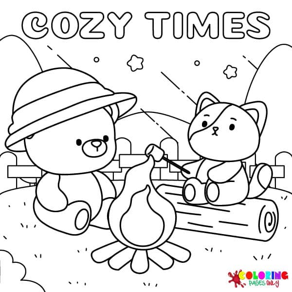 Cozy Times Coloring Pages