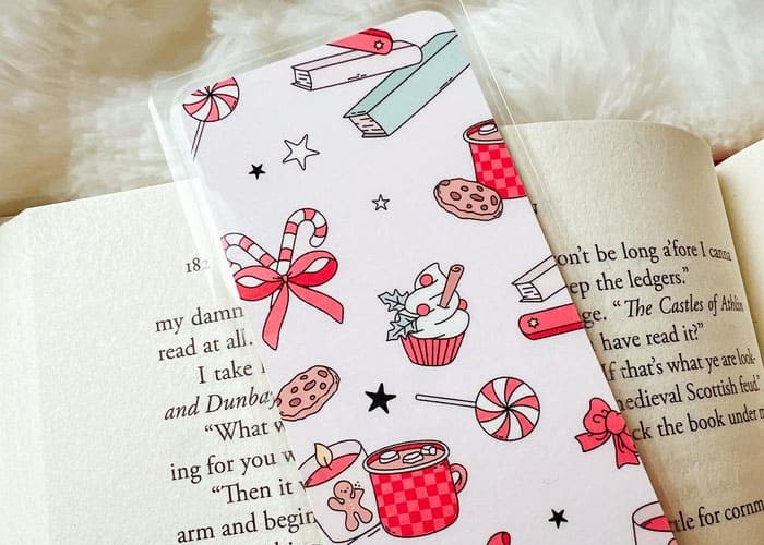 Cozy-themed bookmarks