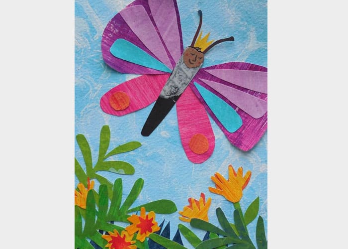 Create a Butterfly Garden Collage