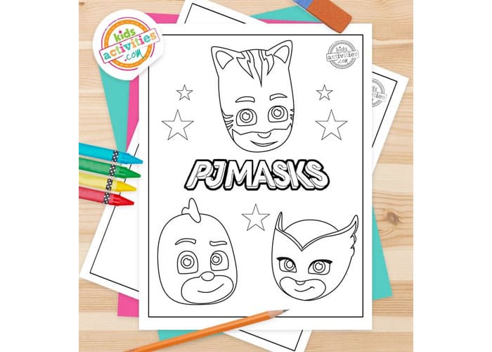 Create a PJ Masks Coloring Book