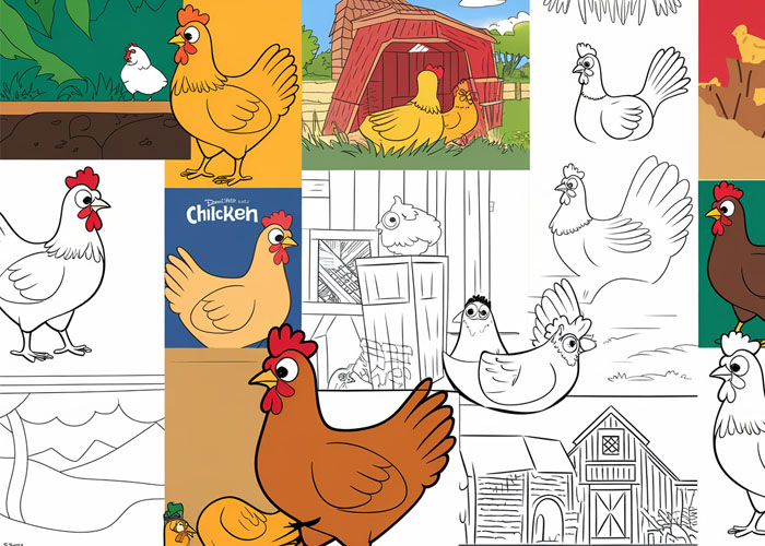 Make a Chicken Run Collage Board