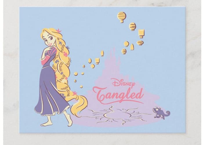 Pascal Pop-Up Cards with Rapunzel images