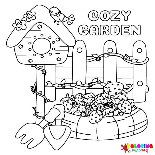 Cozy Garden Coloring Pages