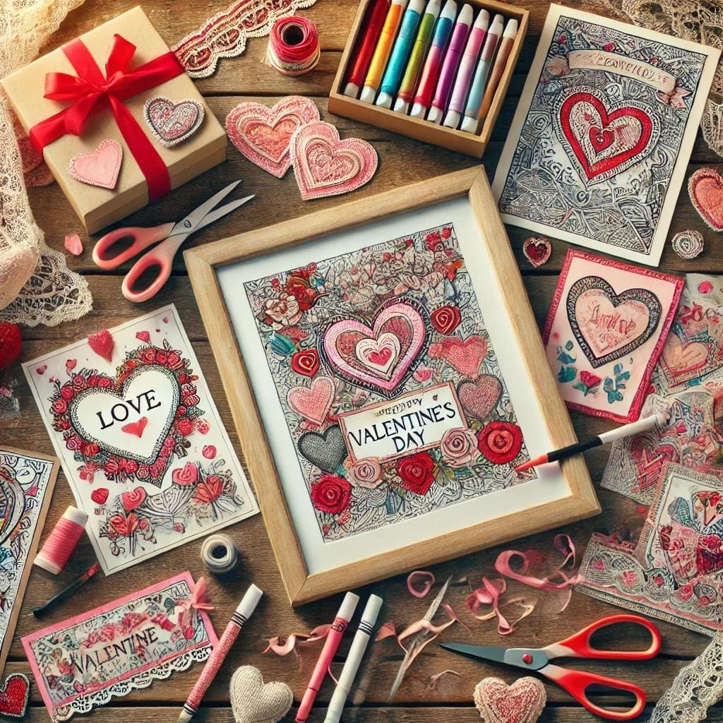 DIY Valentine’s Day Gifts with Coloring Pages – Handmade with Love