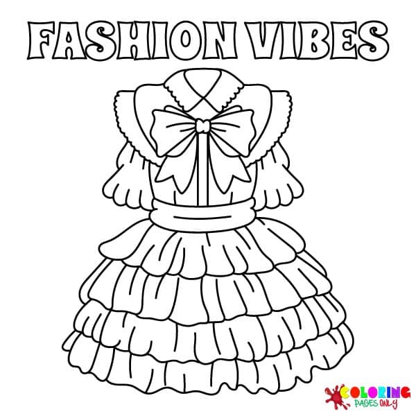 Fashion Vibes Coloring Pages