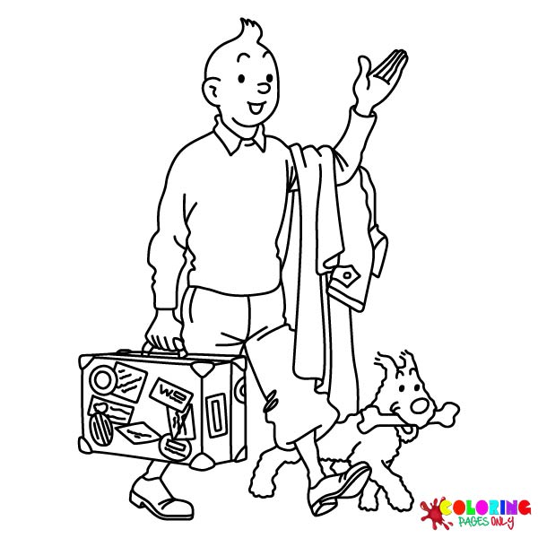 Tintin Coloring Pages