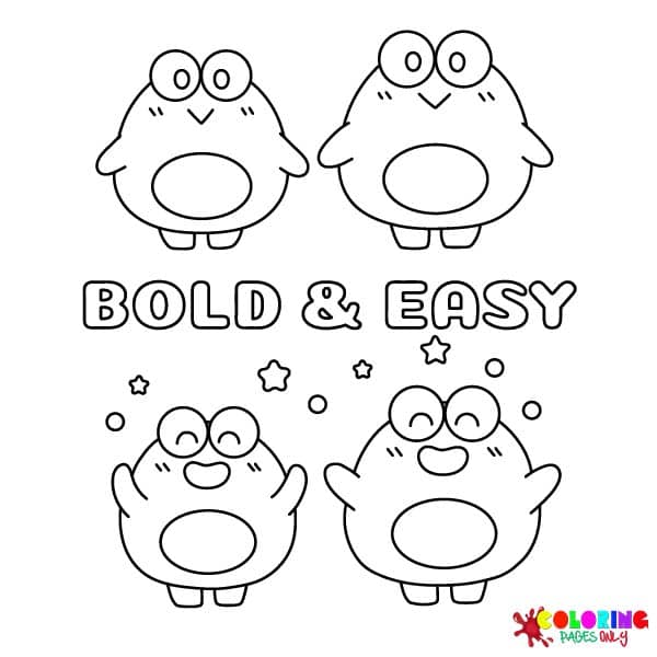 Bold and Easy Coloring Pages