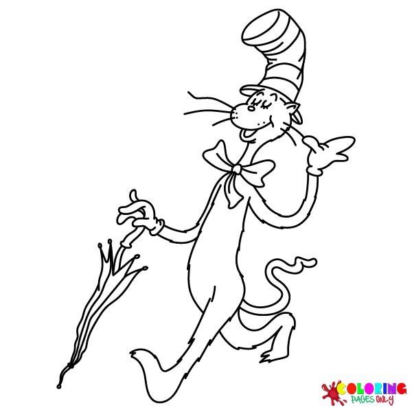 Cat in the Hat Coloring Pages