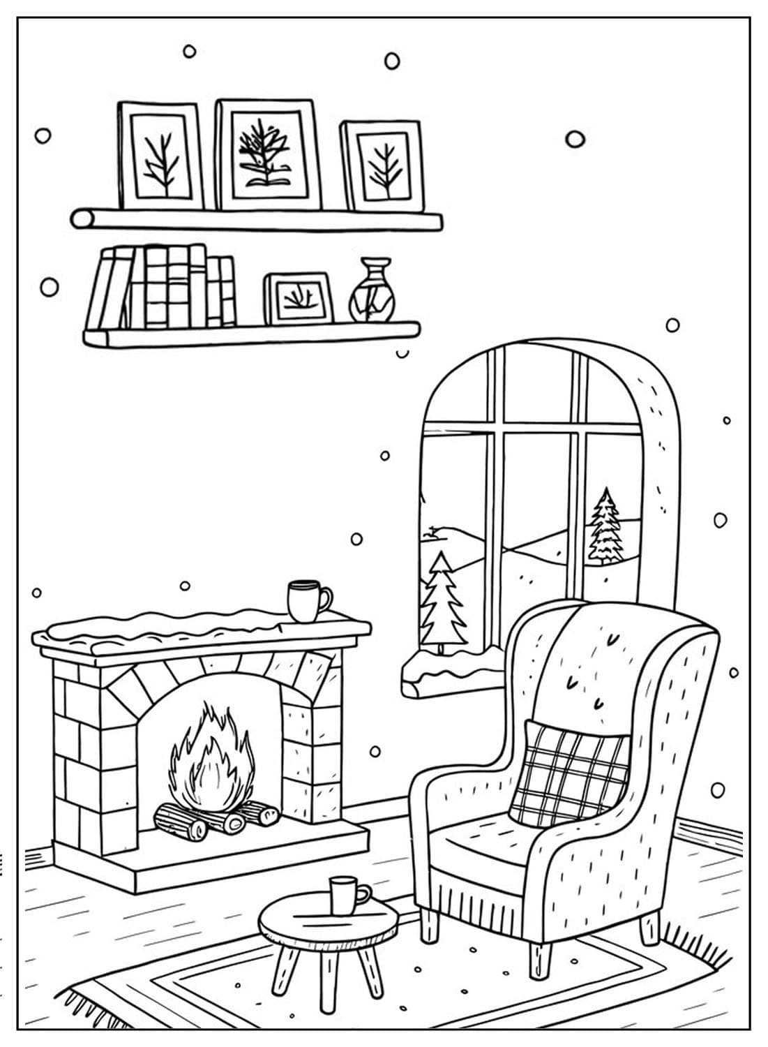30 Cozy Home Coloring Pages Free Printable PDF Online Coloring
