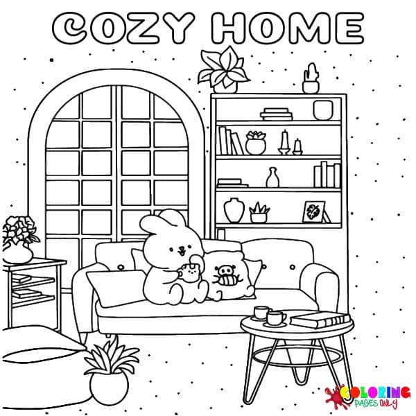 Cozy Home Coloring Pages