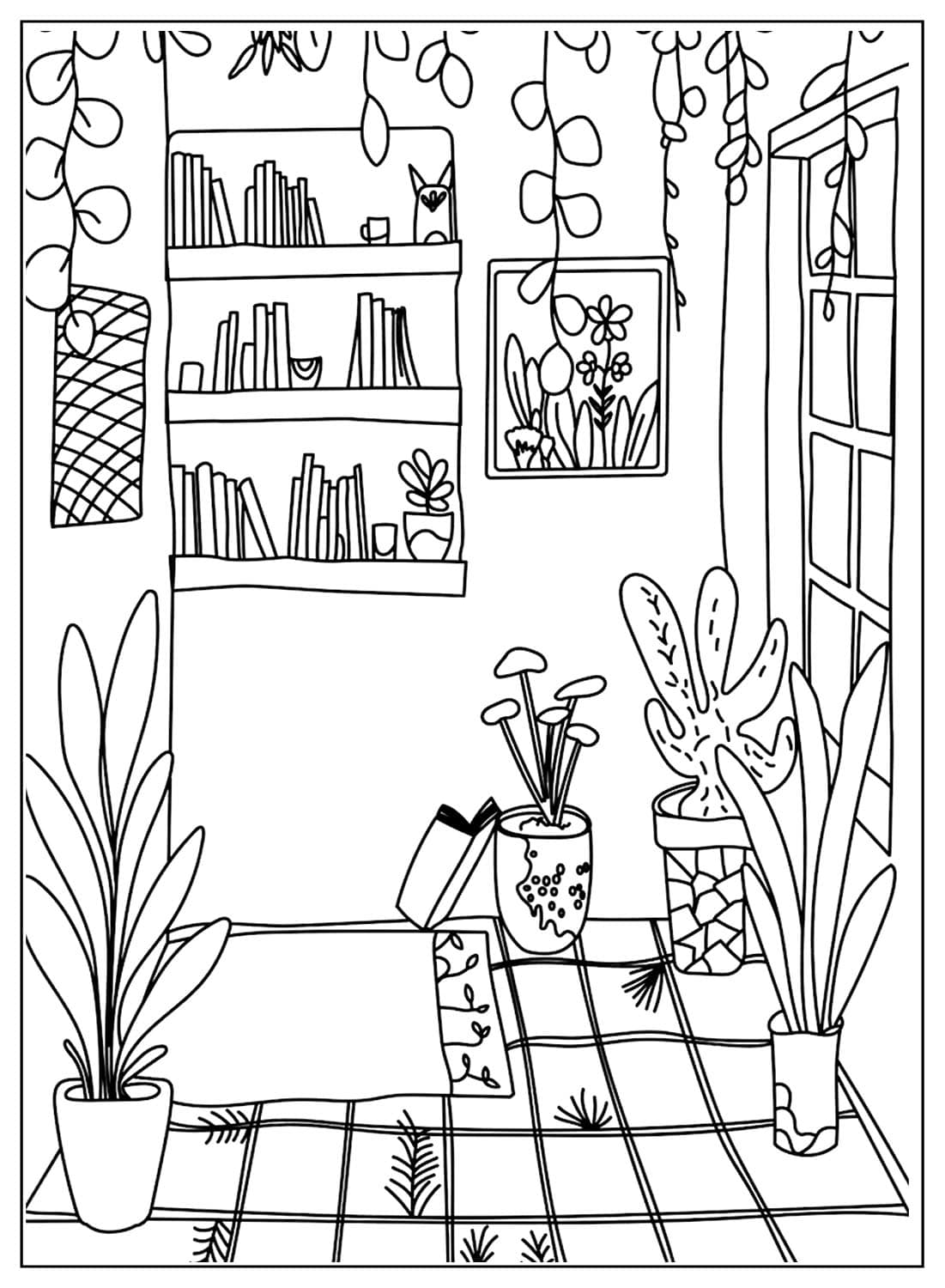 30 Cozy Home Coloring Pages Free Printable PDF Online Coloring
