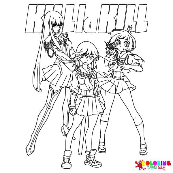 Kill la Kill Coloring Pages