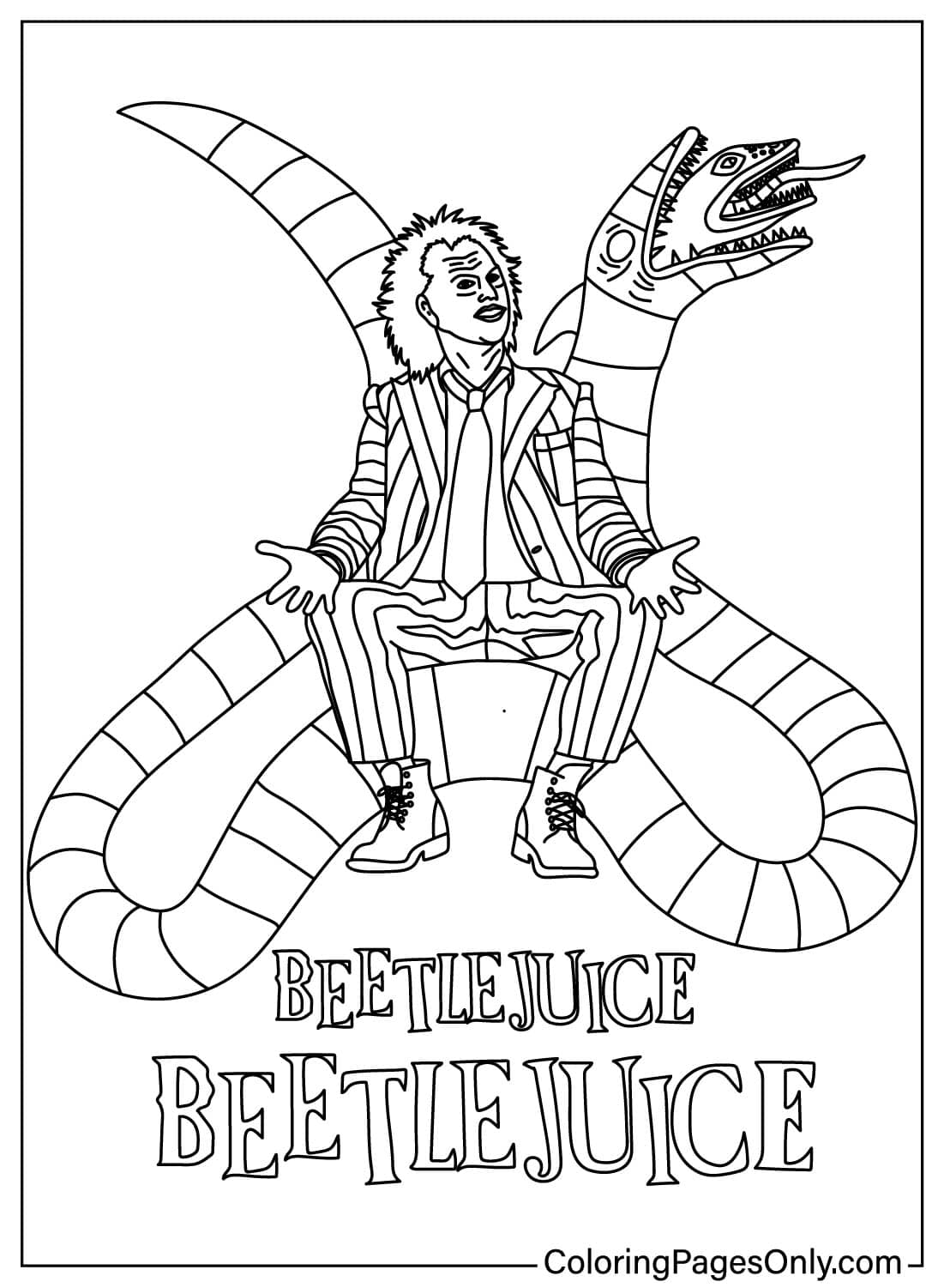20 Beetlejuice Coloring Pages Free Printable PDF Online Coloring