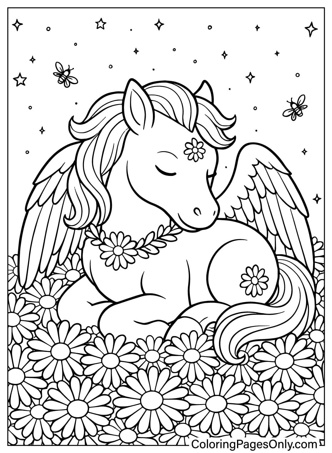30 Pegasus Coloring Pages Free Printable PDF Online Coloring