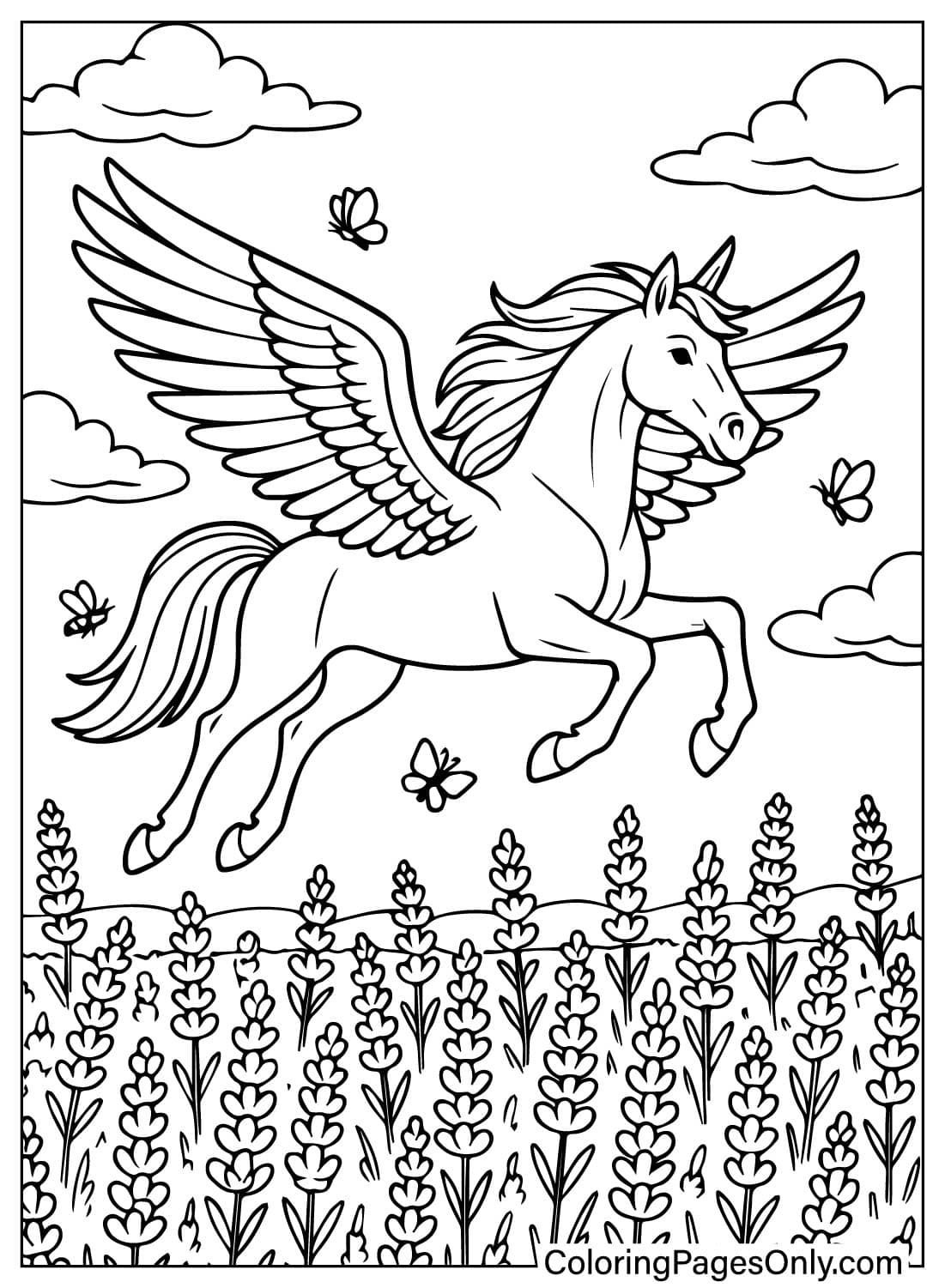 30 Pegasus Coloring Pages Free Printable PDF Online Coloring