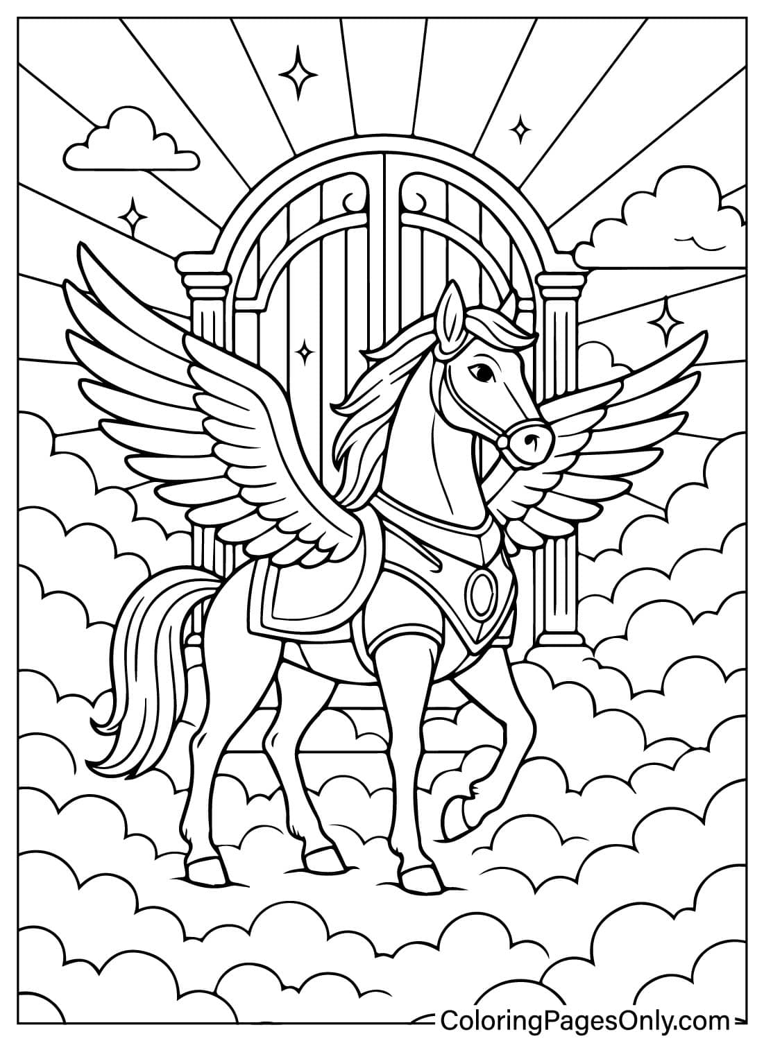 30 Pegasus Coloring Pages Free Printable PDF Online Coloring