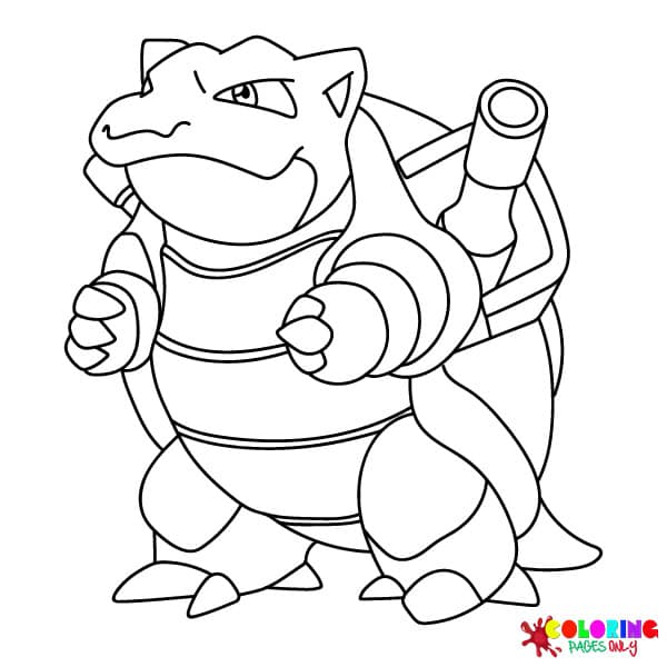 Blastoise Coloring Pages