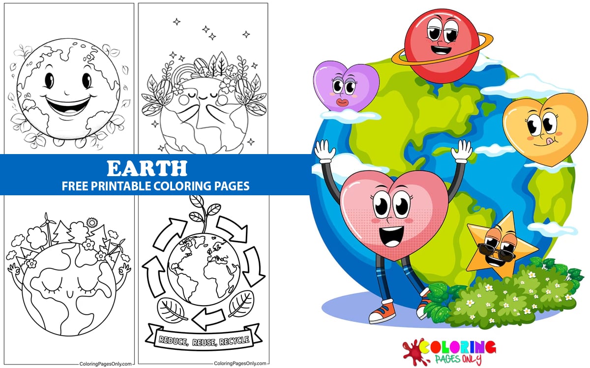 Earth Coloring Pages
