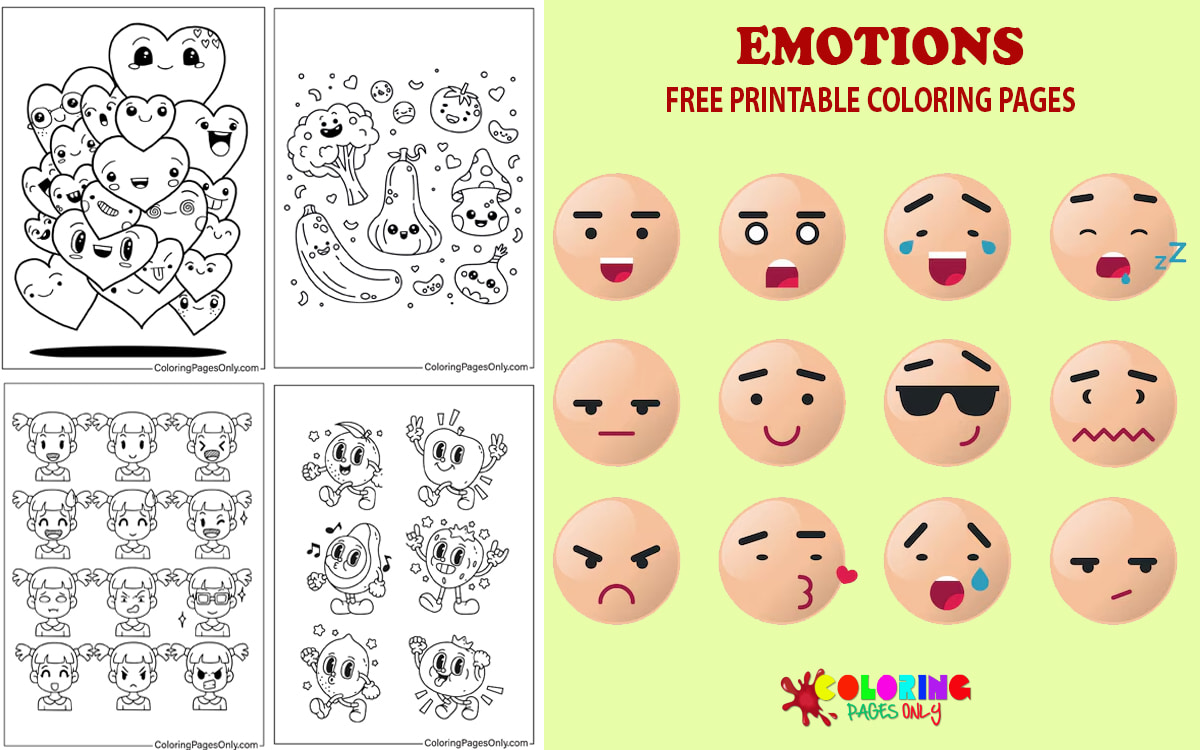 Emotions Coloring Pages
